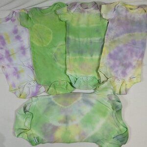5 Gerber Onesies Tye Dye